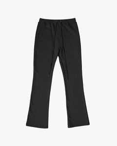 French Terry Flare Sweats - Black