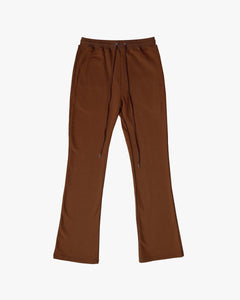 French Terry Flare Sweats - Brown