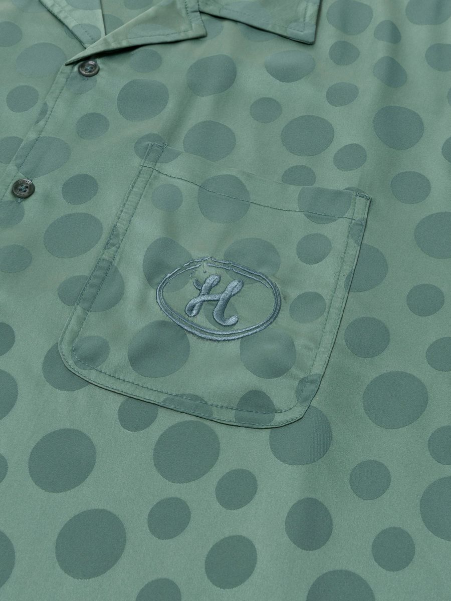 Poka Dot Camp Shirt - Green