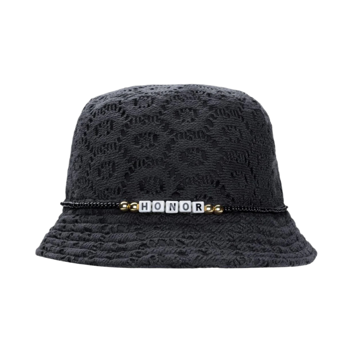 Friendship Crochet Bucket Hat - Black