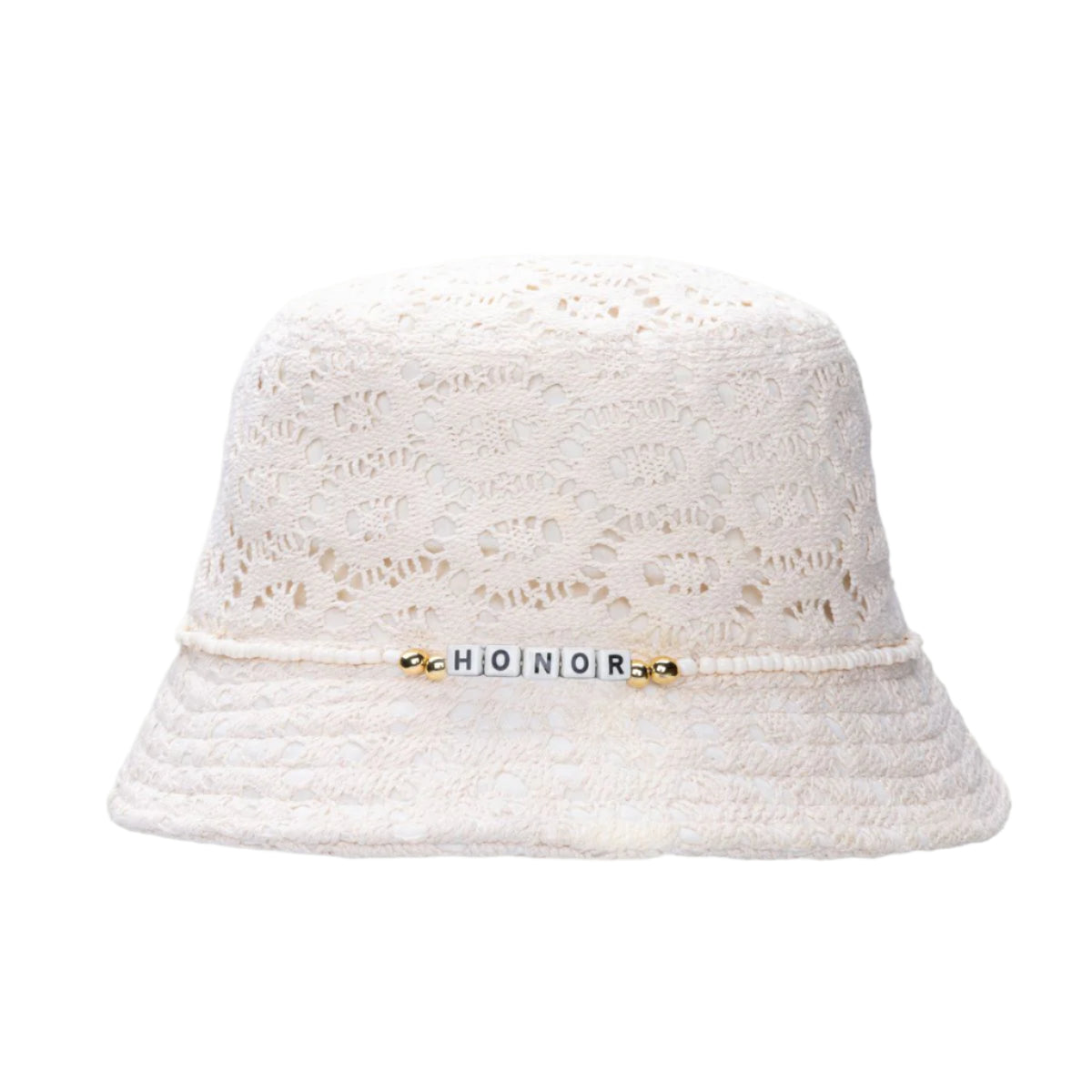Friendship Crochet Bucket Hat - Bone