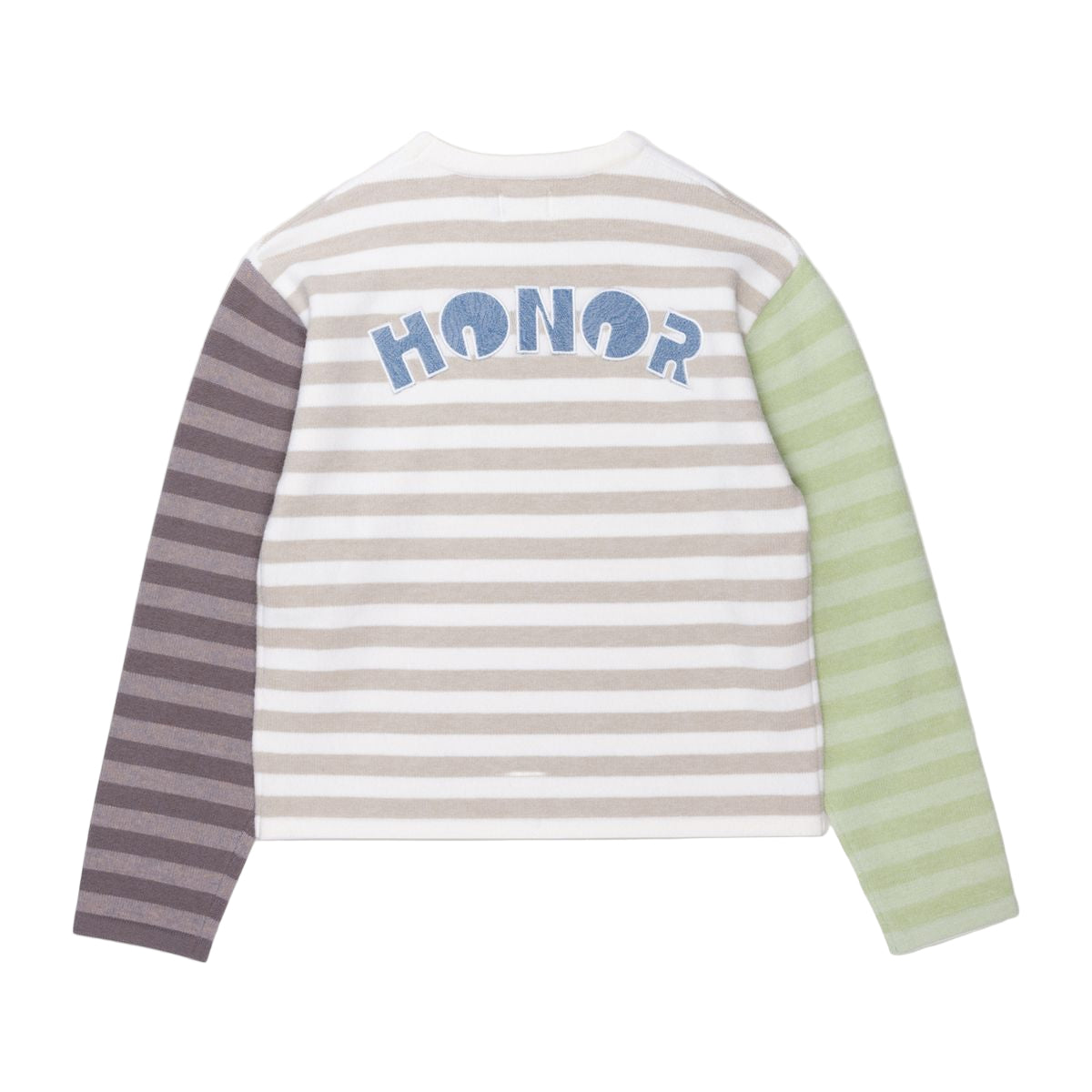 Multi Stripe Crew - Bone