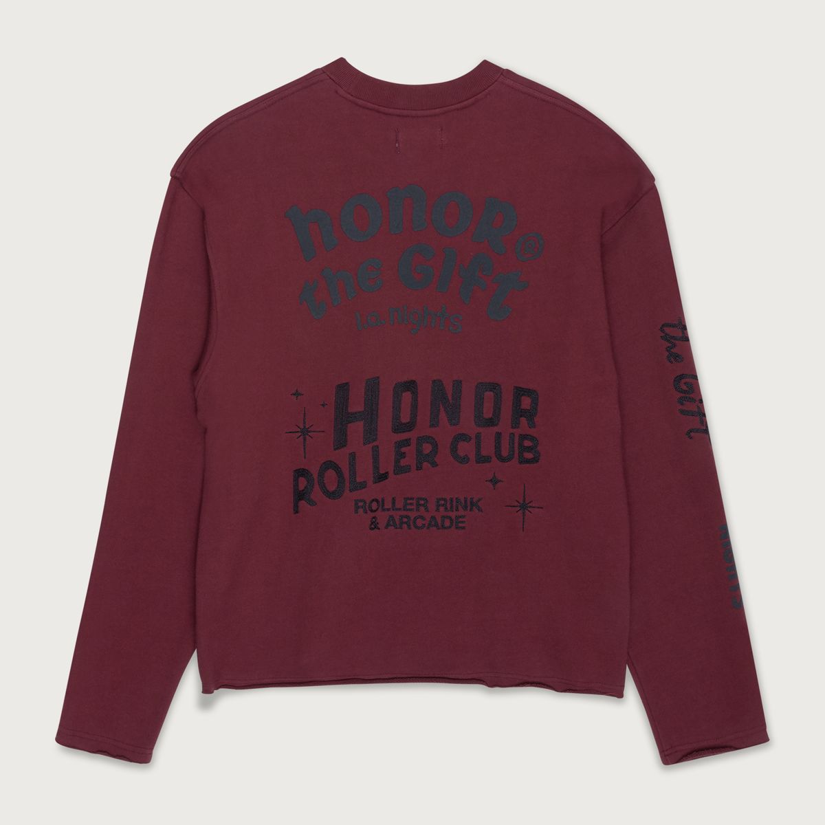 Mixed Logo Crewneck - Burgundy
