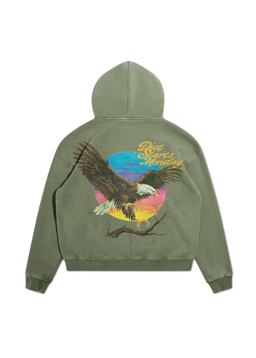 Sunset Hoodie - Washed Olive