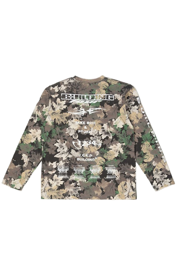 Worldwide LS Knit BLDG4 - Leaf Camo