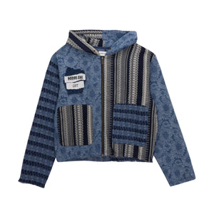 Indigo Tapestry Hoodie - Indigo – Sammys NYC Indigo Tapestry Hoodie - Indigo – Sammys NYC