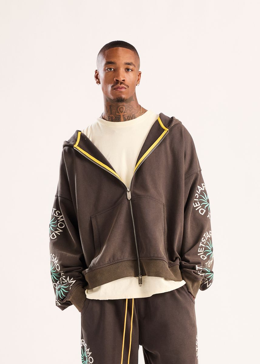 Sol Full Zip Hoodie - Vintage Black