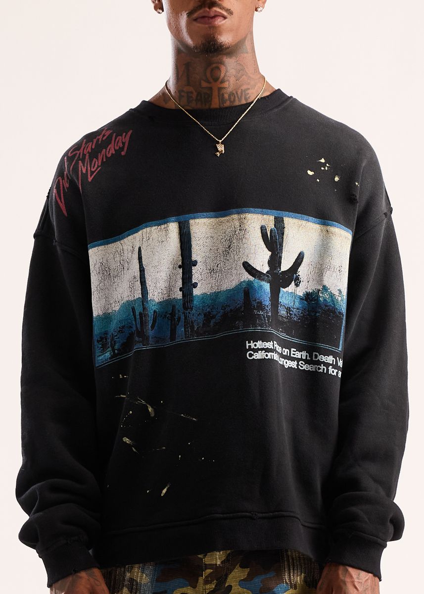 Death Valley Crewneck - Vintage Black
