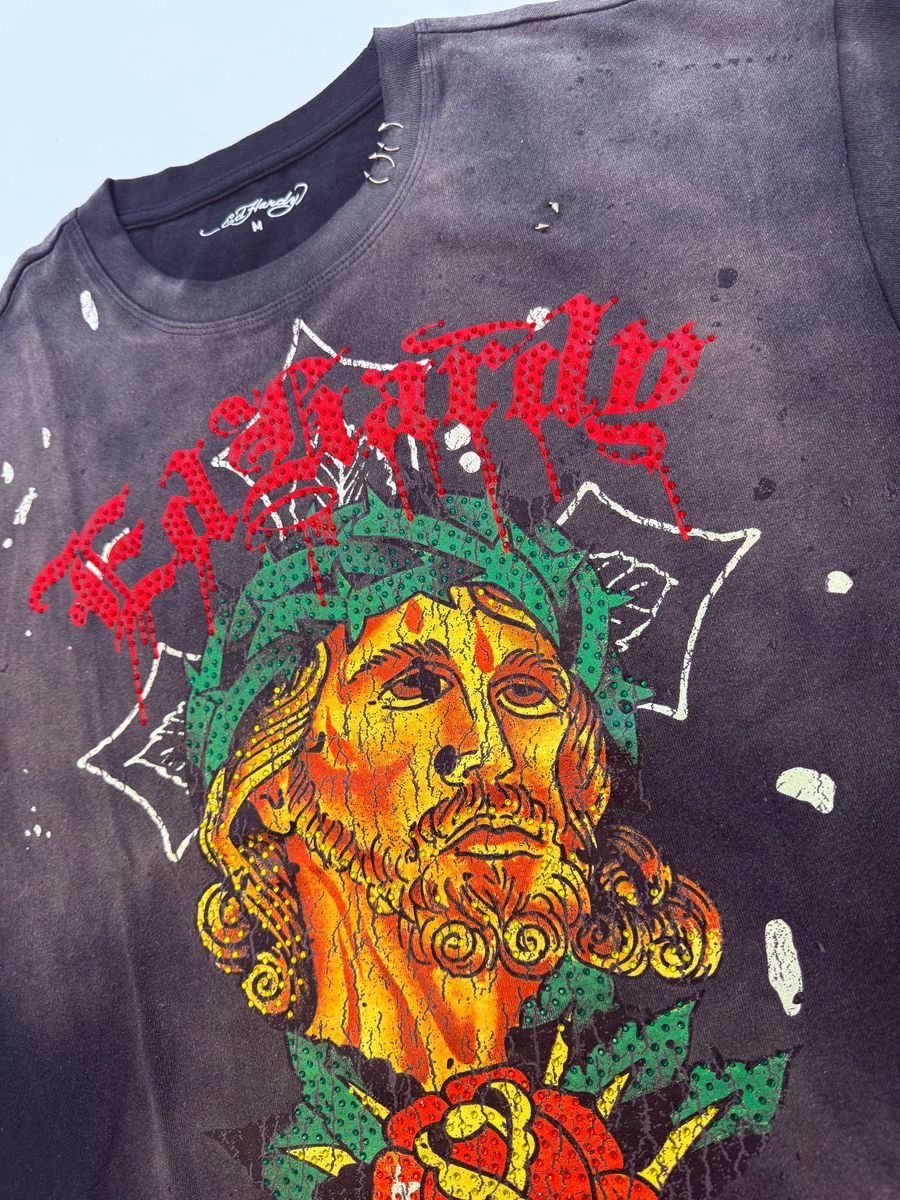 Holy Cross Boxy T-Shirt - Vintage Black