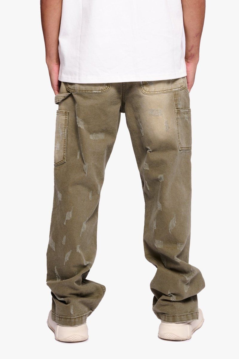 Hound Straight Jeans - Green Washed