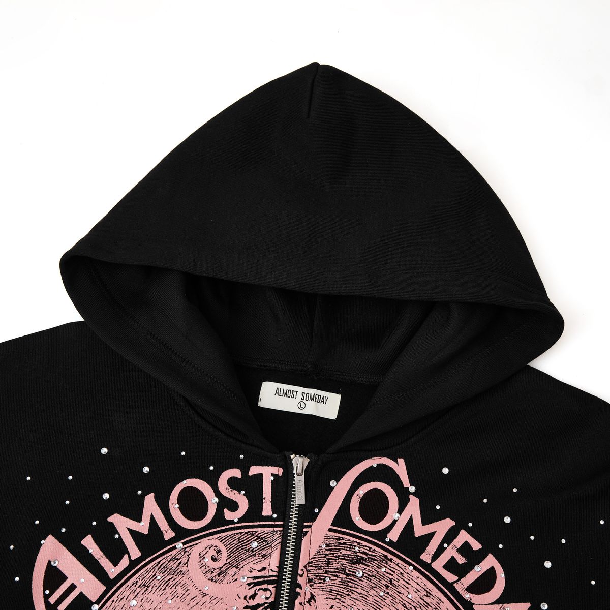 LAVISH ZIPUP HOODIE - BLACK
