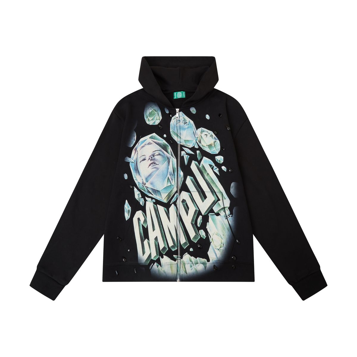 Crystal Mind Hoodie - Black