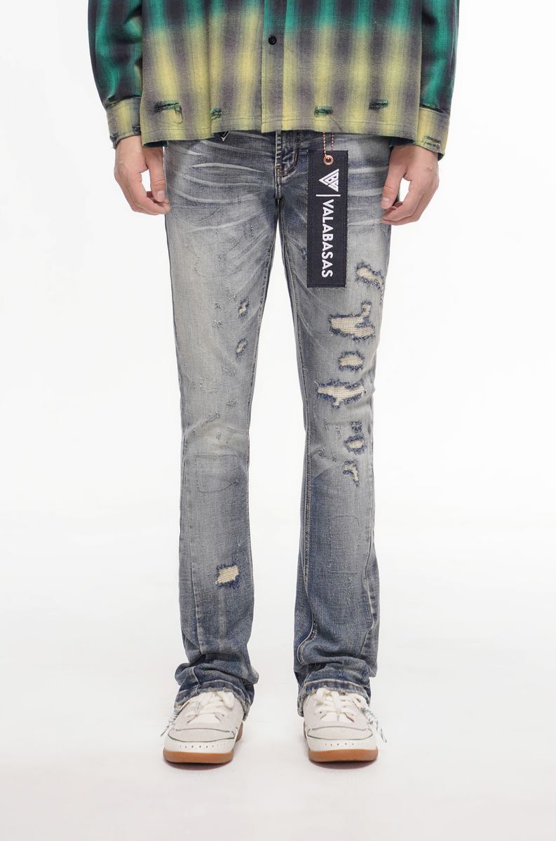Static Stacked - Blue Wash