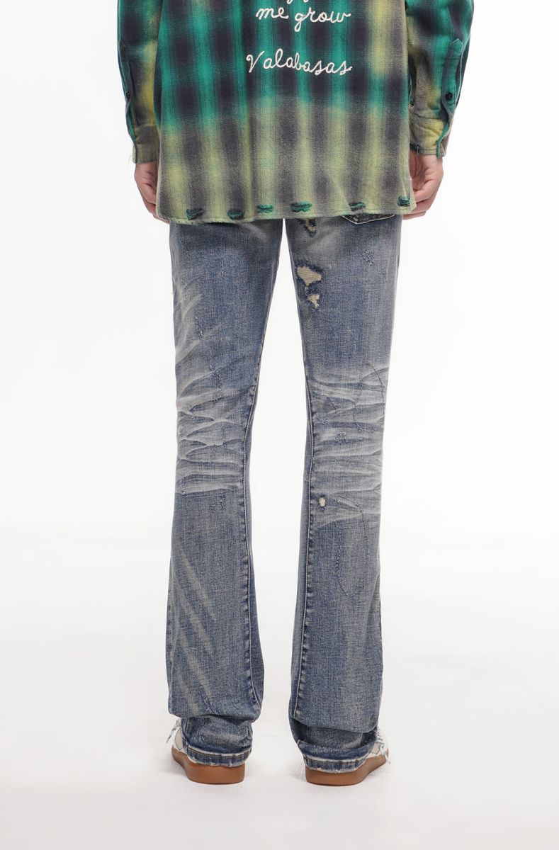 Static Stacked - Blue Wash