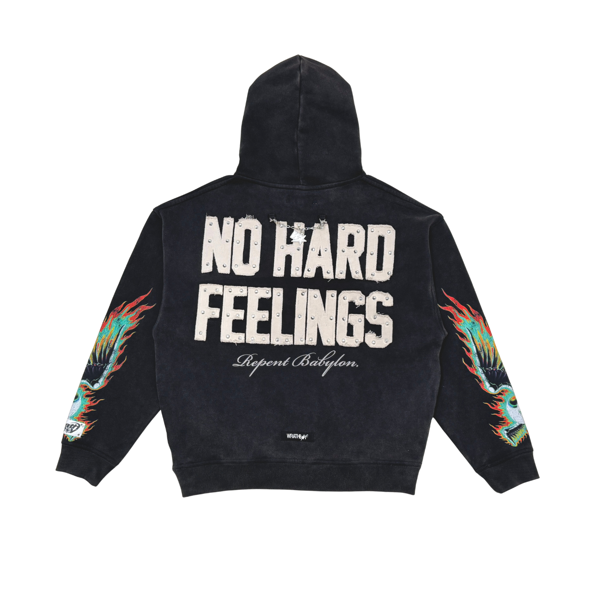 No Hard Feelings Hoodie -Vintage Black