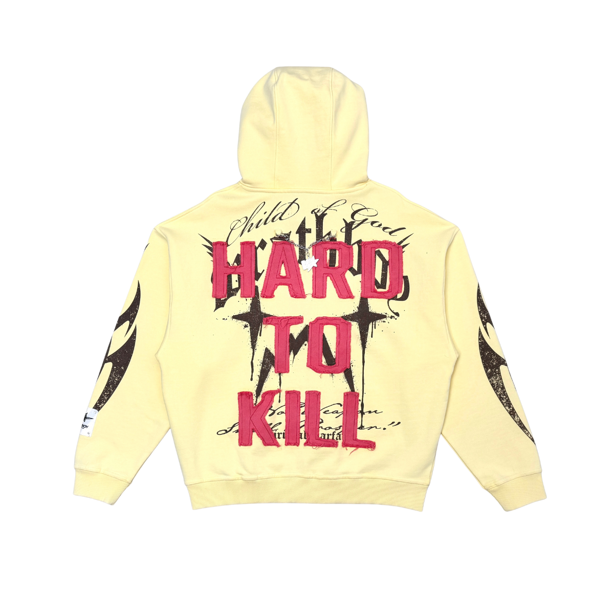 Hard to kill hoodie - Light Yellow