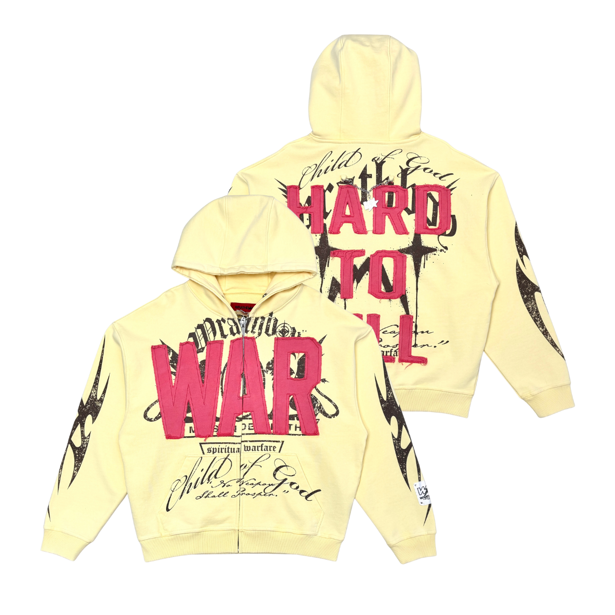 Hard to kill hoodie - Light Yellow