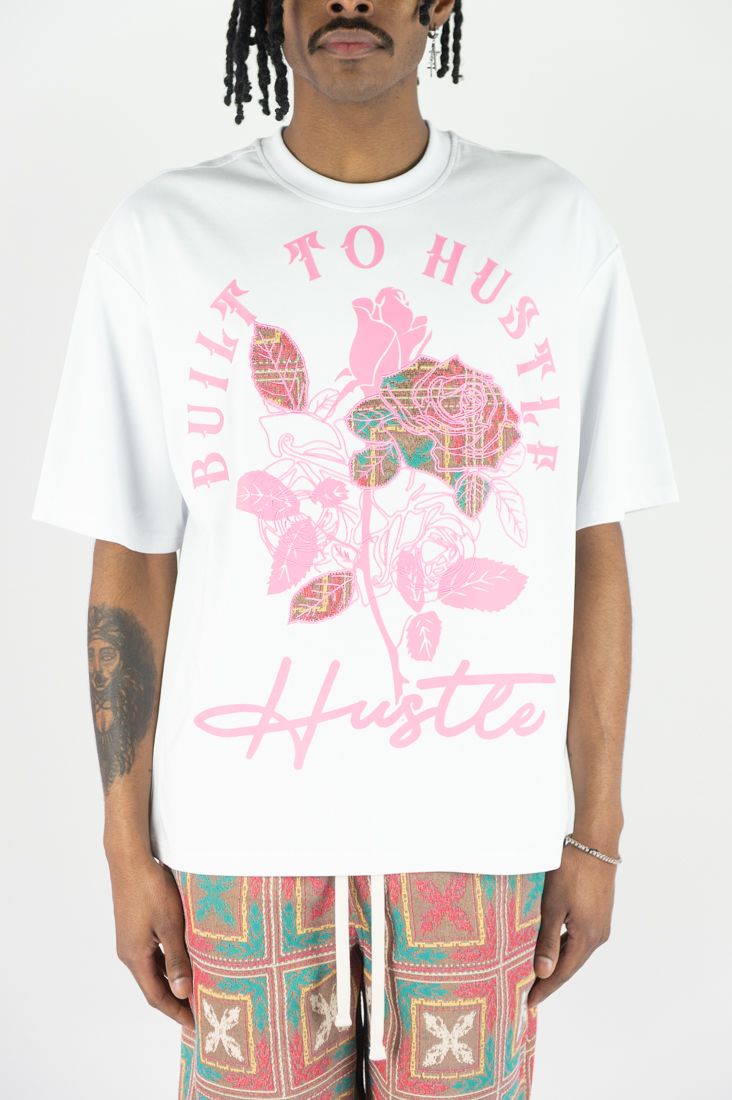 Built To Hustle Tapestry T-Shirt - White