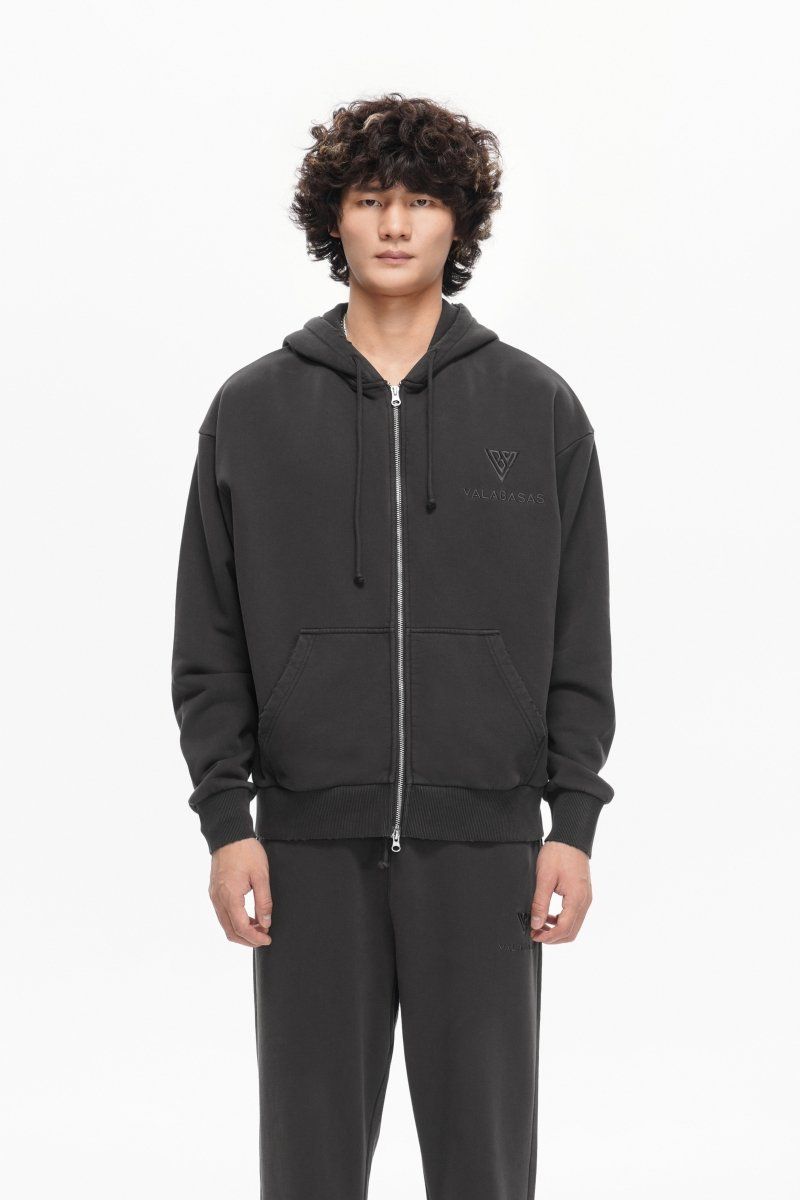 Mr. Fleece Zip Up - Grey