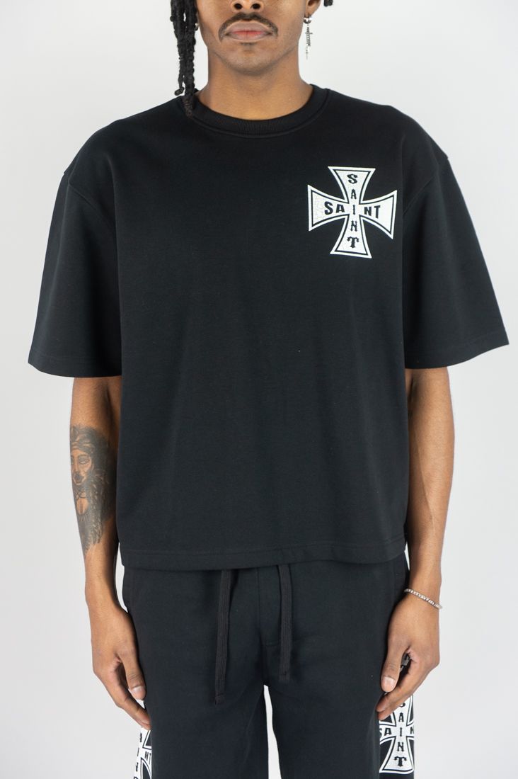 Saint Cross T-Shirt - Black