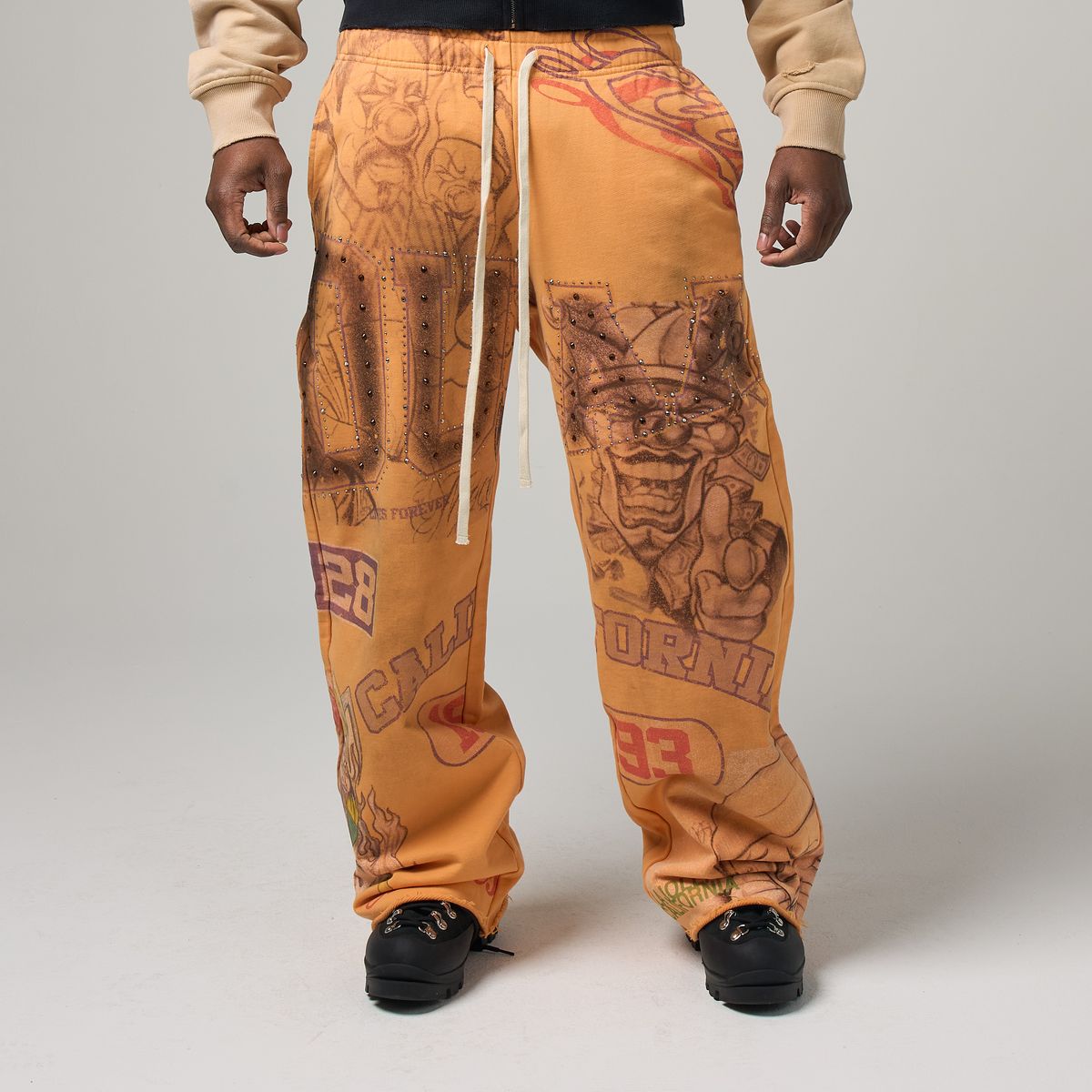 Coral Sweatpants - Orange