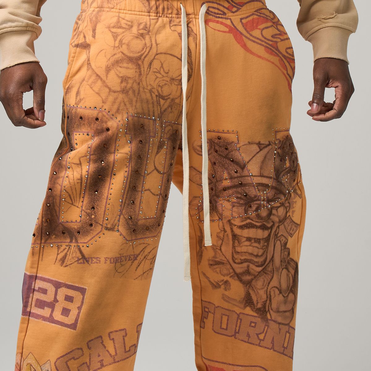Coral Sweatpants - Orange