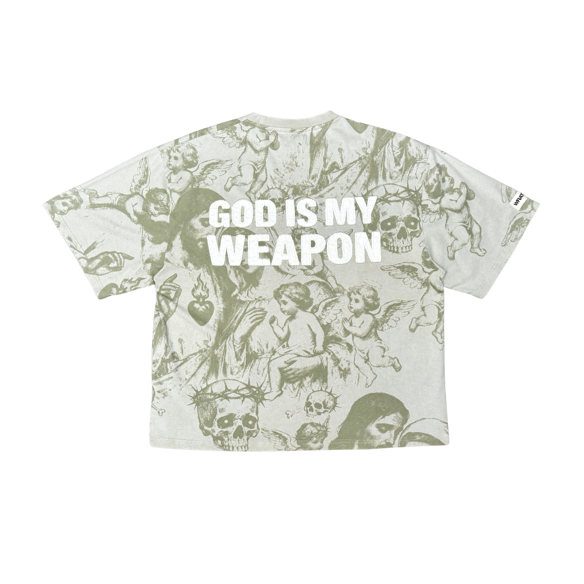 God is my weapon T-Shirt - Brown