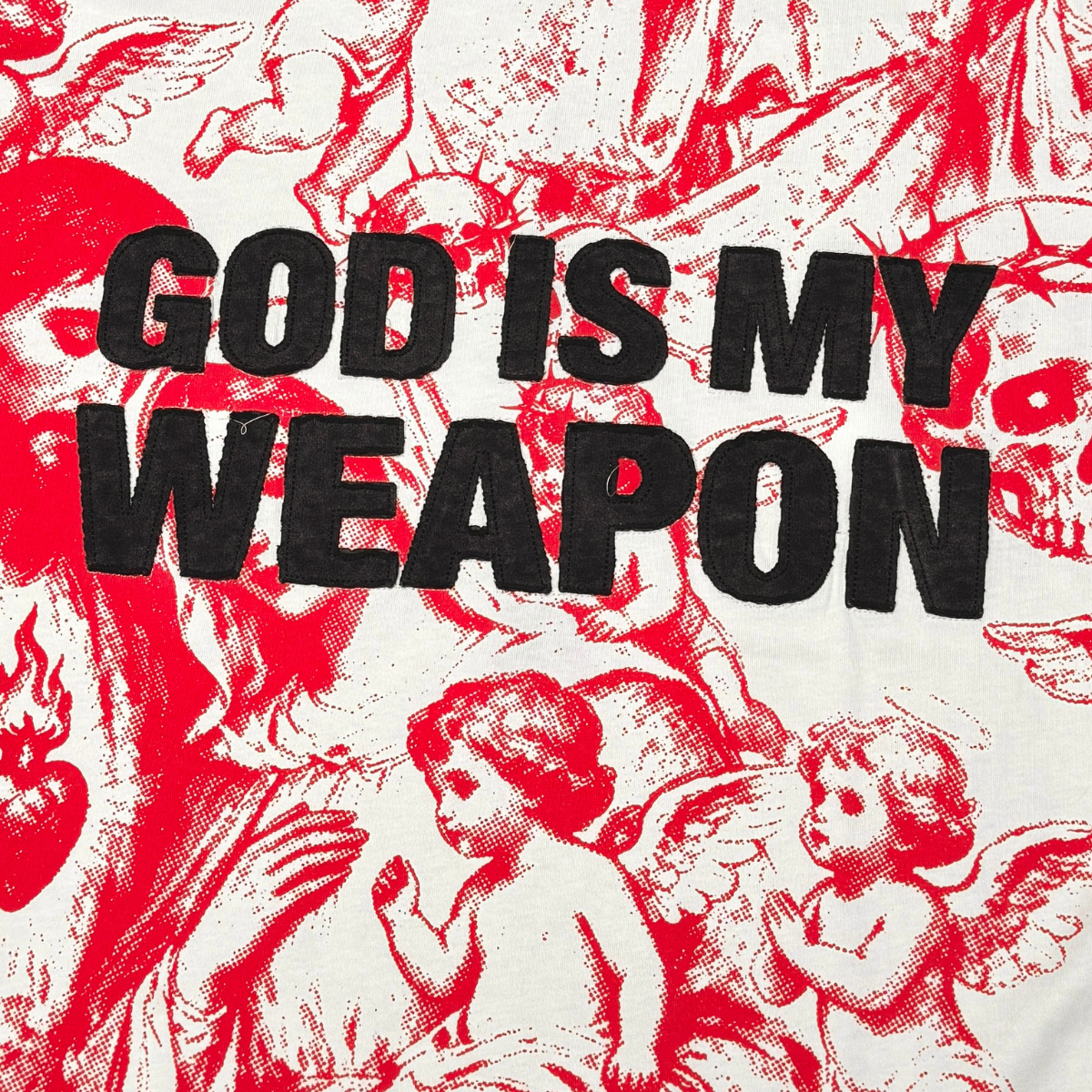 God is My Weapon T-Shirt - Red