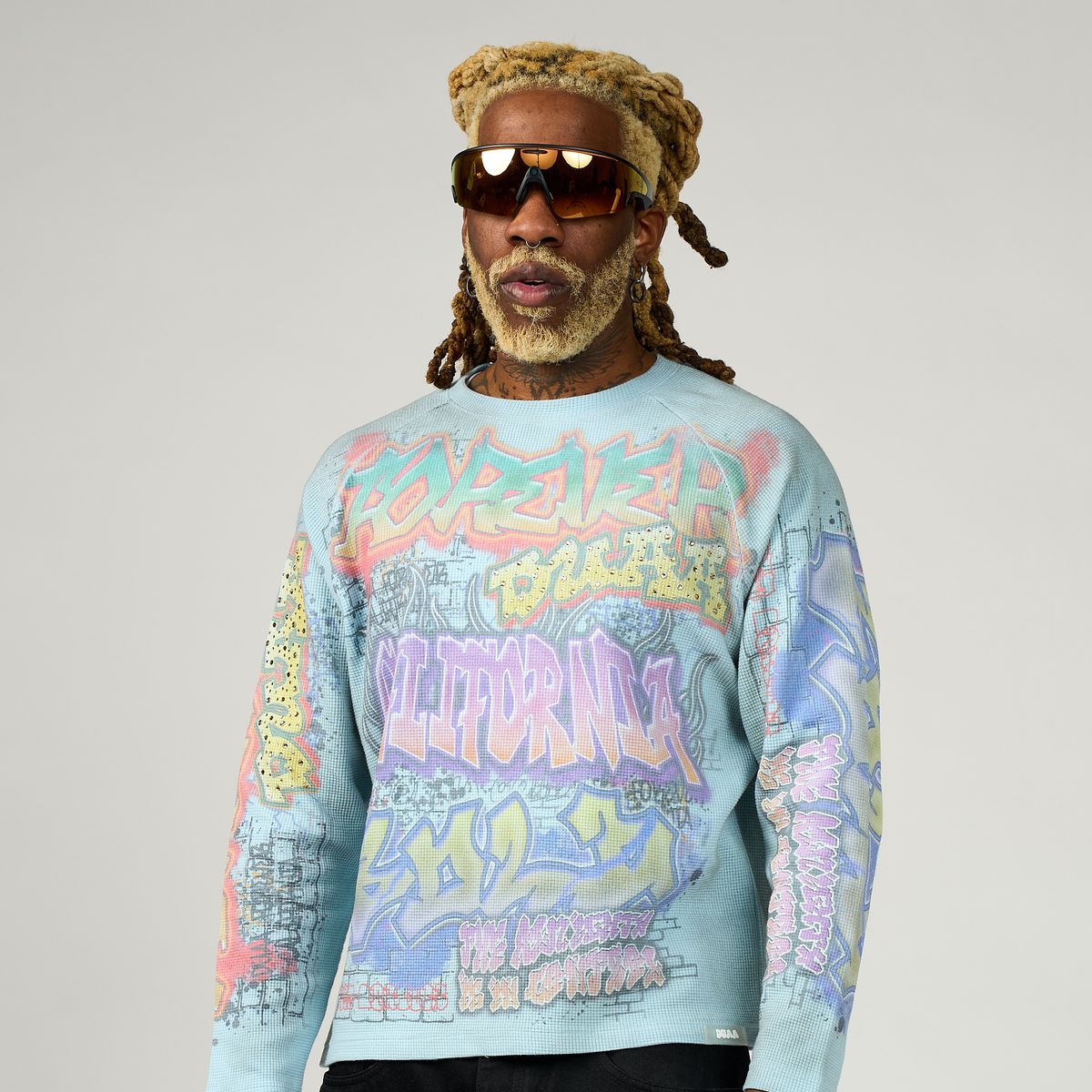 Art Long Sleeve Thermal - Baby Blue