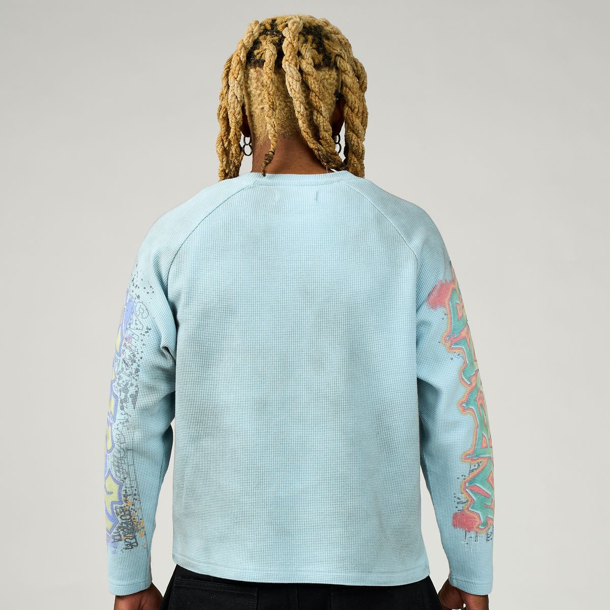 Art Long Sleeve Thermal - Baby Blue