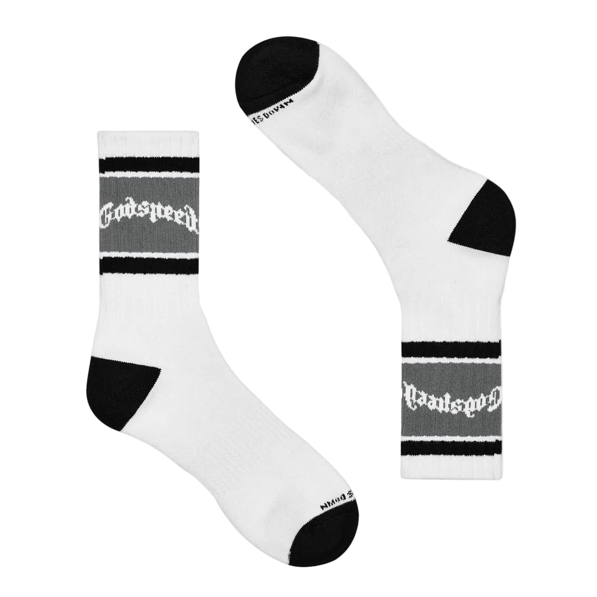 Og Logo Striped Sock - White/Grey