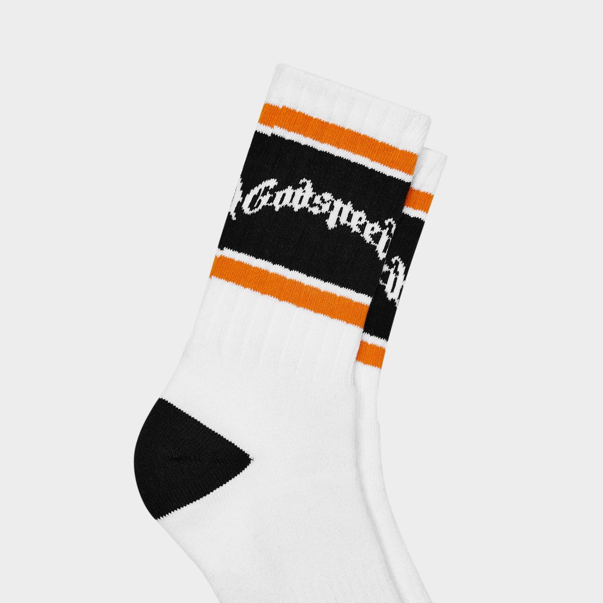OG Logo Striped Sock - White & Orange