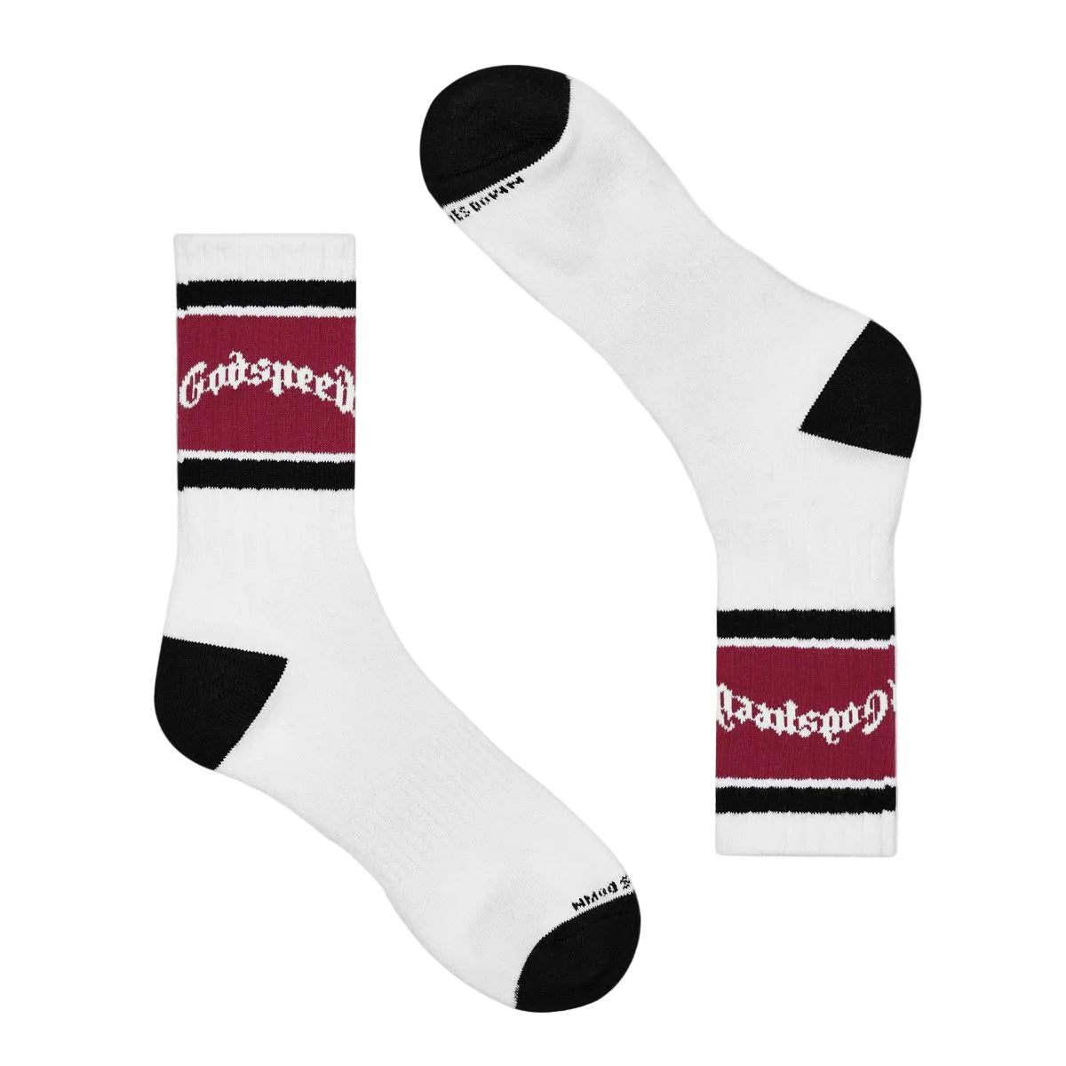 OG Logo Striped Sock - White & Red