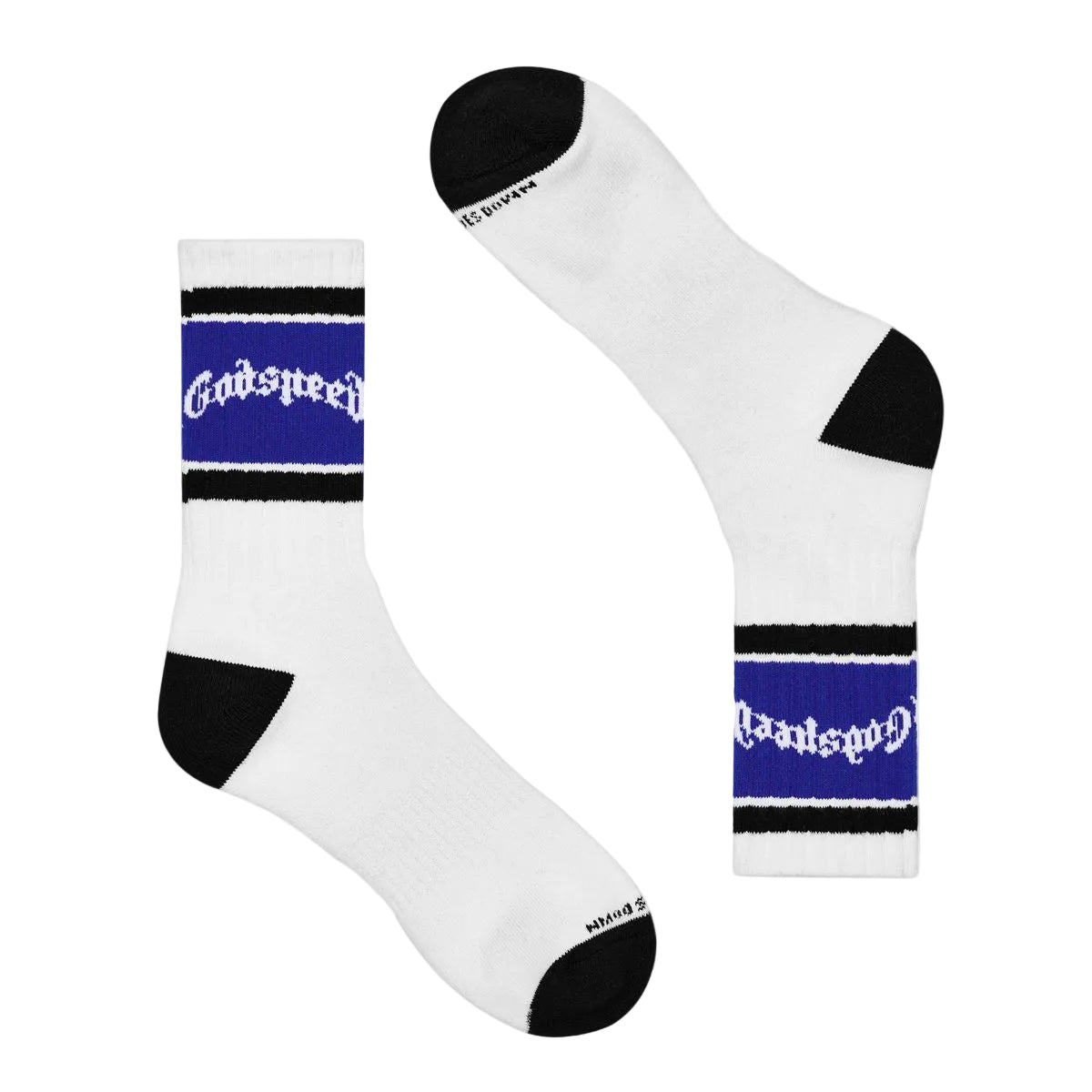 OG Logo Striped Sock - White & Blue