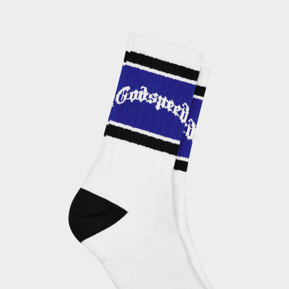 OG Logo Striped Sock - White & Blue