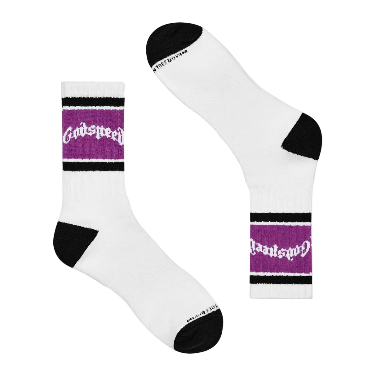 OG Logo Striped Sock - White & Purple