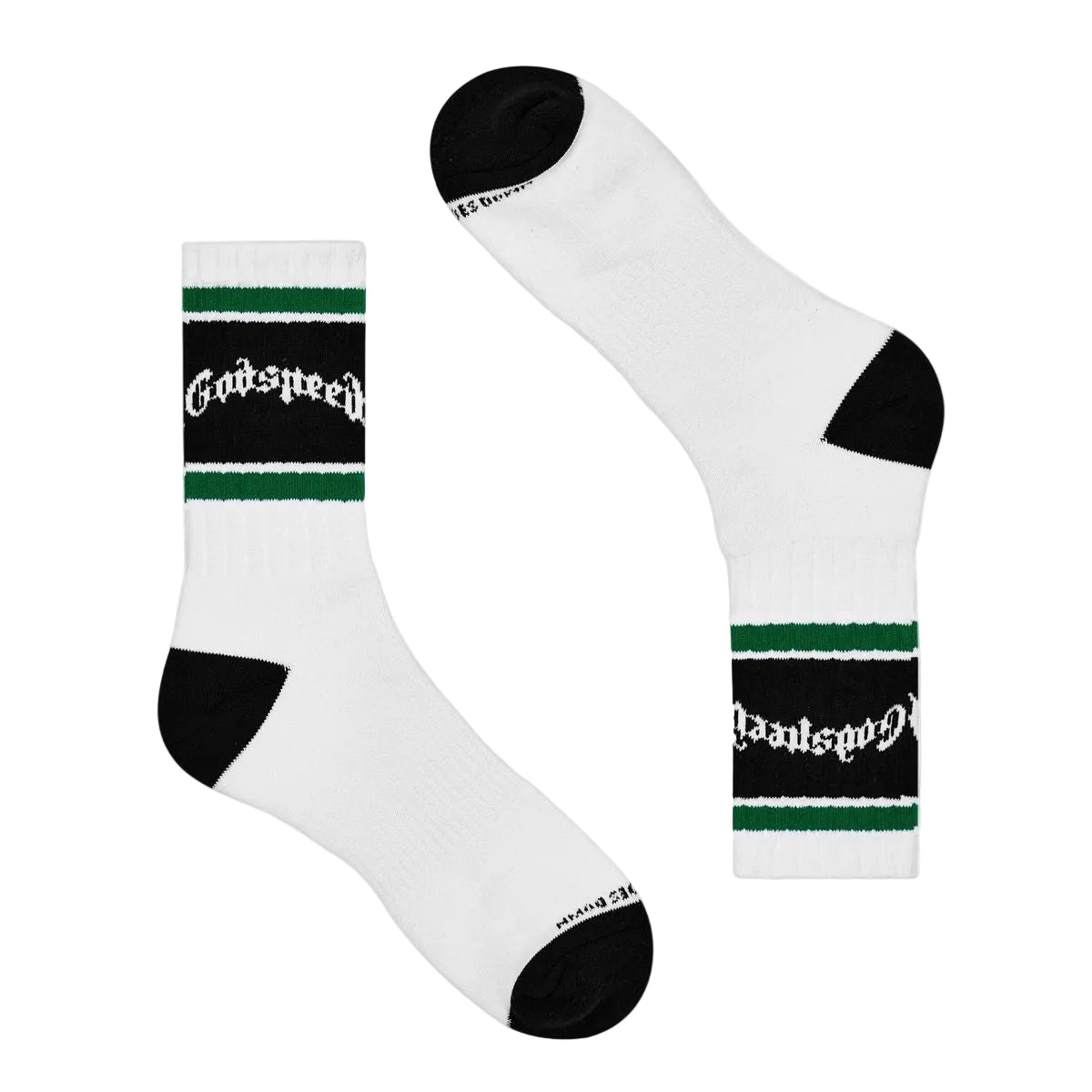 OG Logo Striped Sock - White & Green