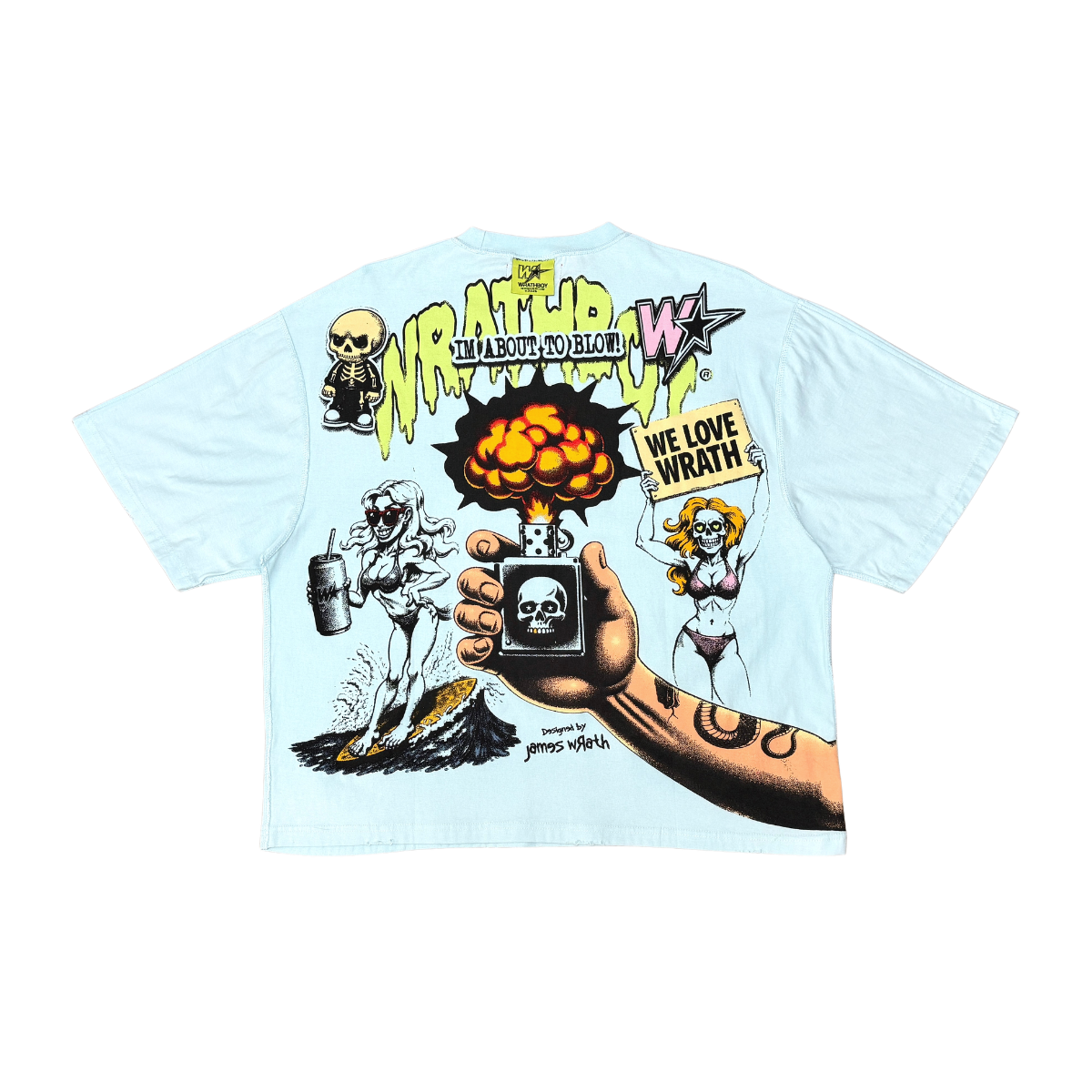 We Love Wrath T-Shirt - Light Blue