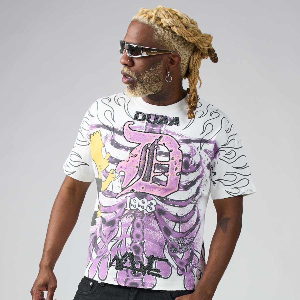 Xray T-Shirt - White & Purple