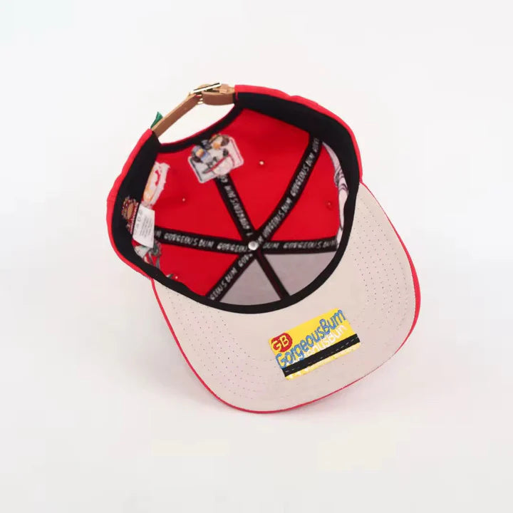 Bacon Egg and Cheese Strap Back - Red
