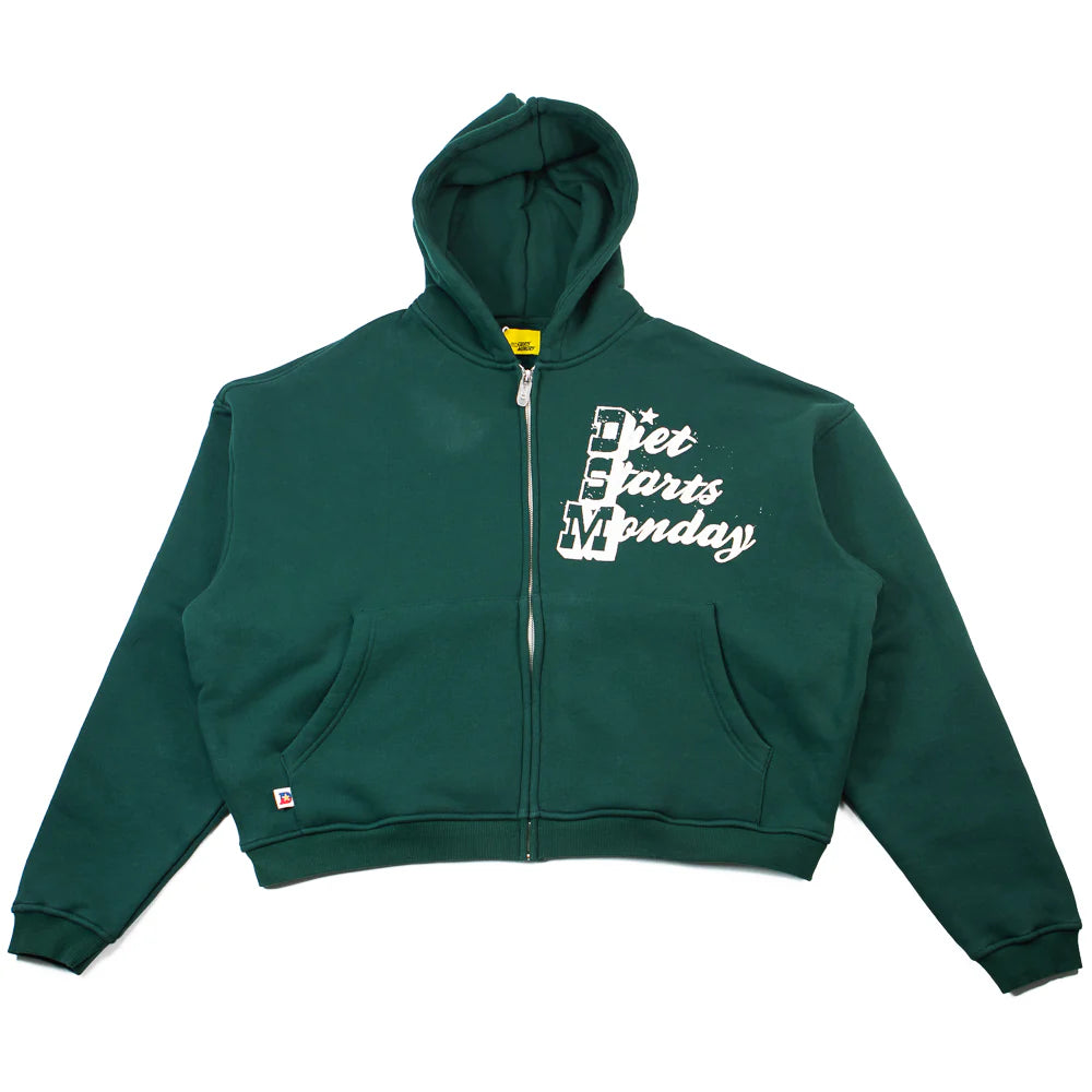 Star Full Zip Hoodie - Pine