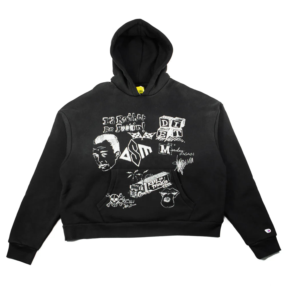 Doodle Hoodie - Vintage Black