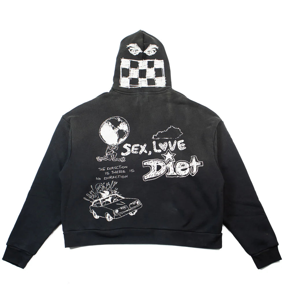 Doodle Hoodie - Vintage Black