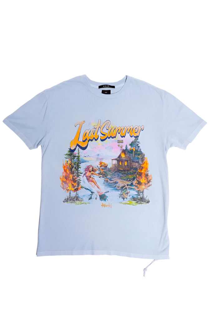 Last Summer Biggie T-Shirt -  Blue Mist