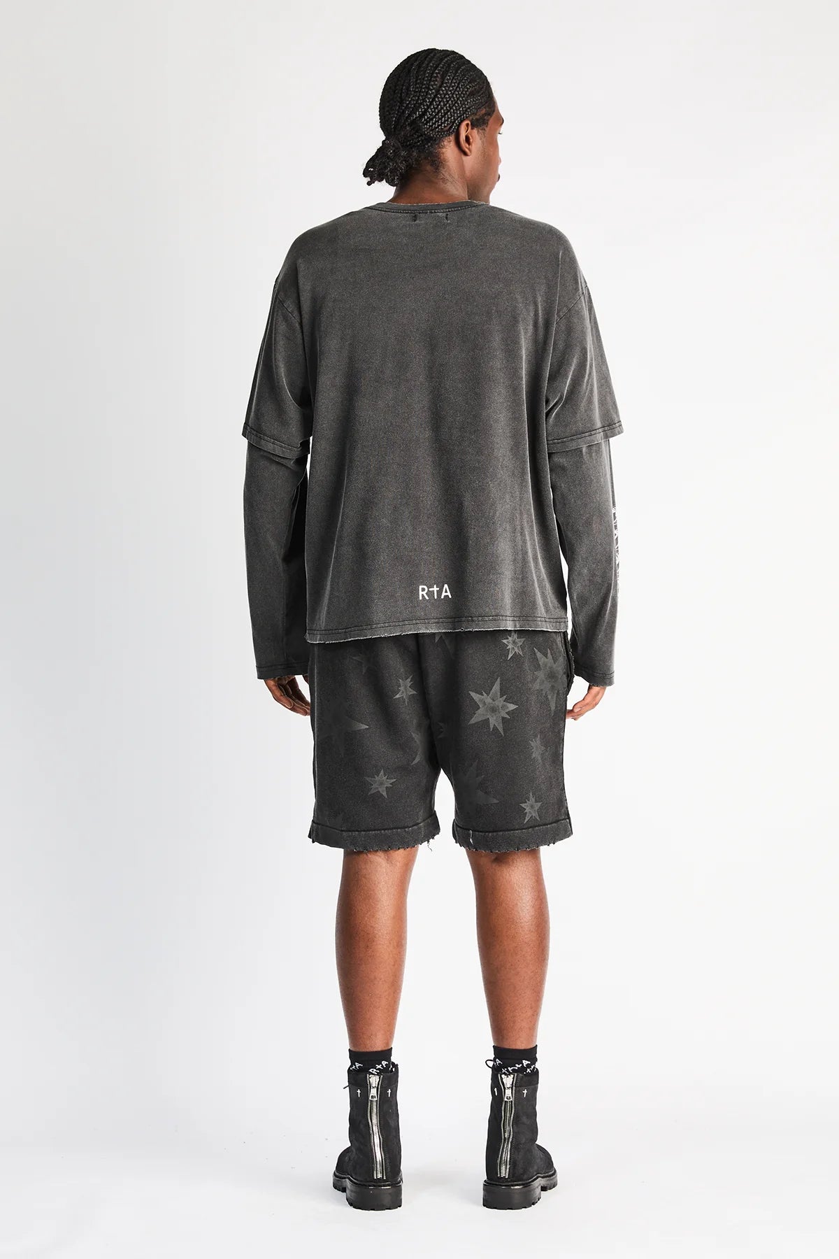 Clyde Shorts - Black Smoky Stars