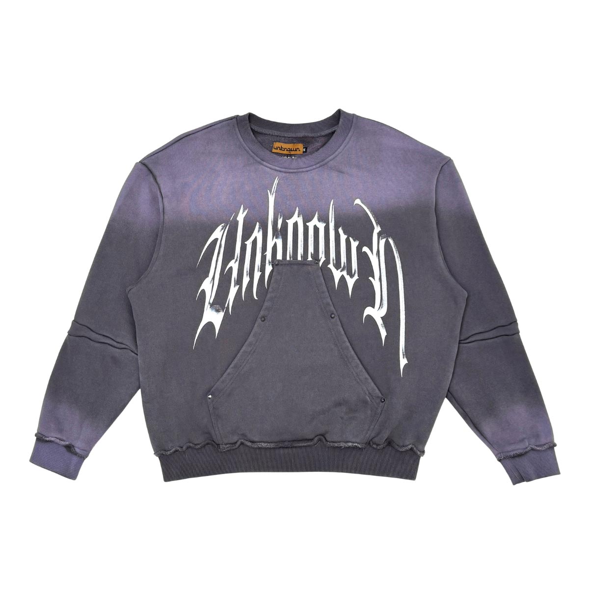 Unknown washed effect crewneck