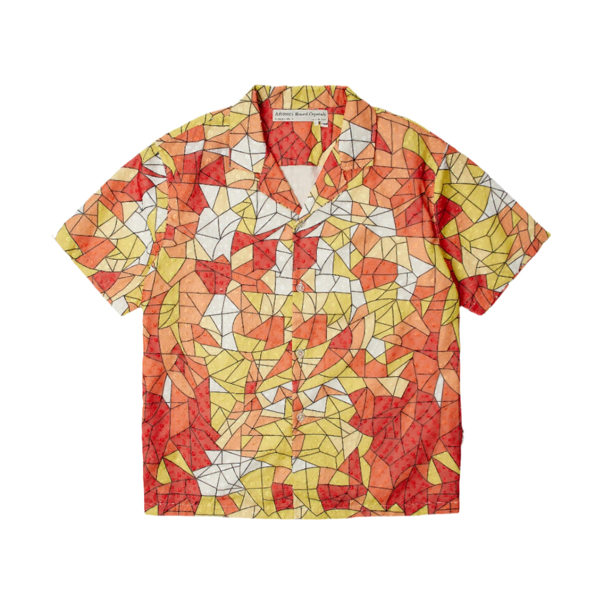 Stained Glass Collared Shirt - Yellow/Orange