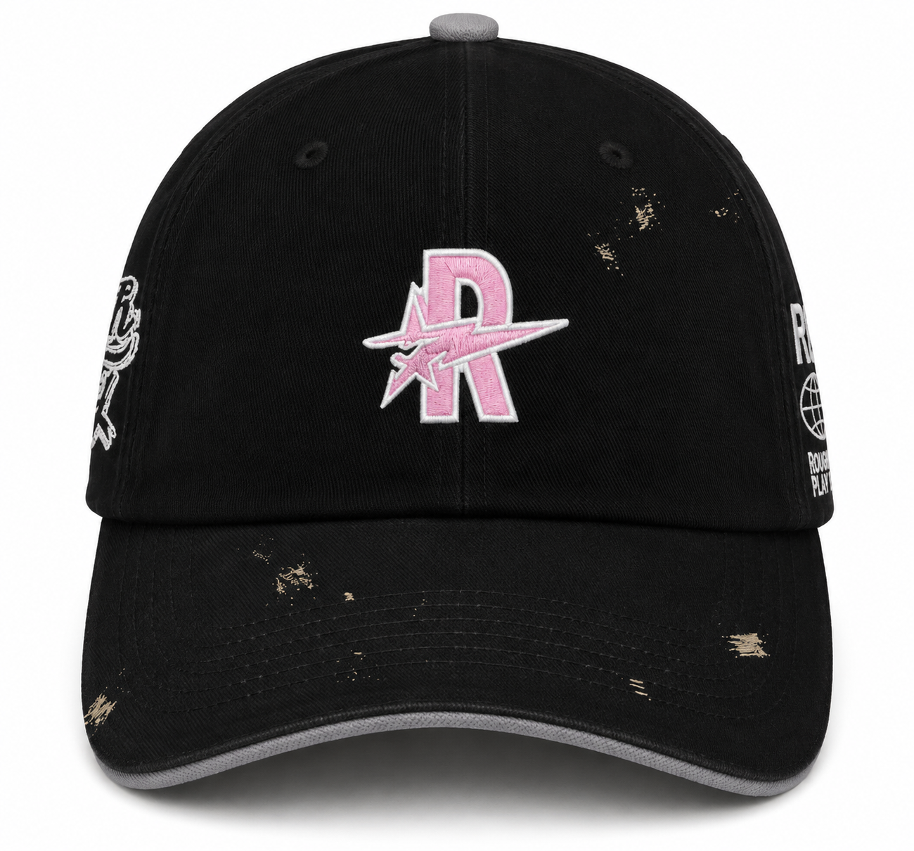 Vintage Snapback - Black/Pink