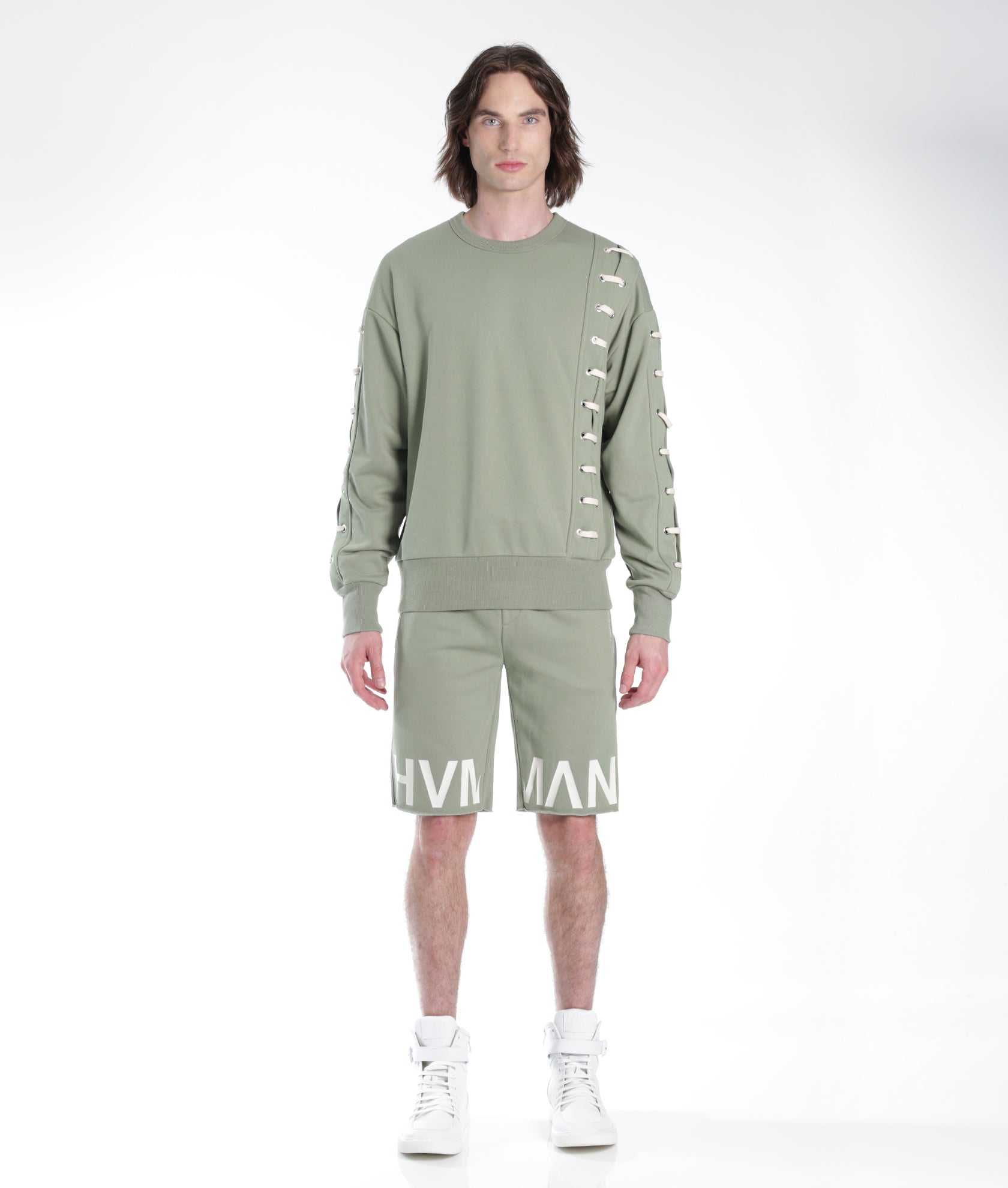 CREW SWEATSHIRT IN ASPEN LACE