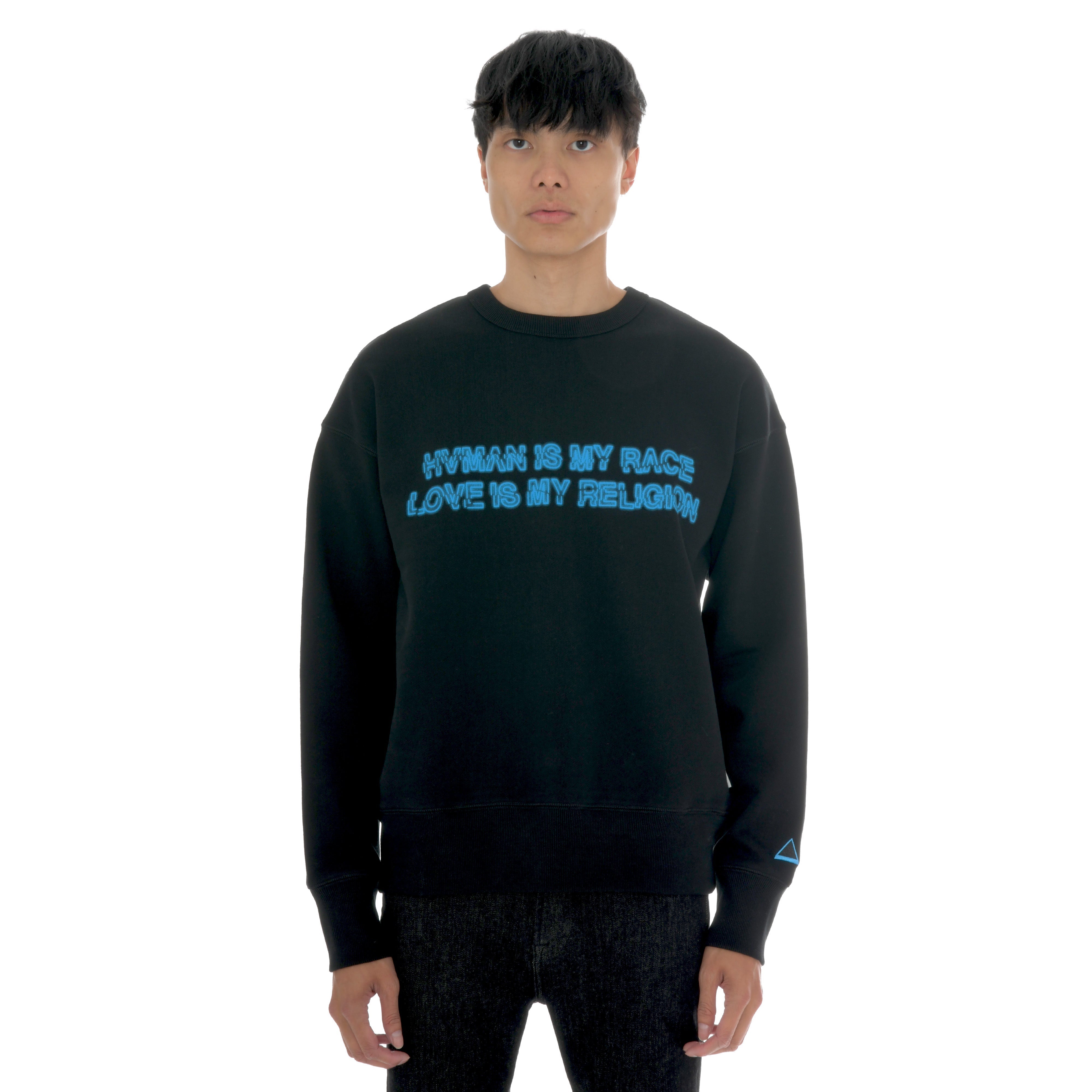HVMAN CRYSTAL CREW SWEATSHIRT IN HVMAN LOVE
